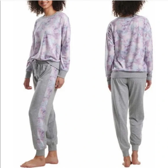 Splendid 2-piece Tie Dye Sweatshirt Sweatpants Jogger Set Size Medium - Picture 6 of 6